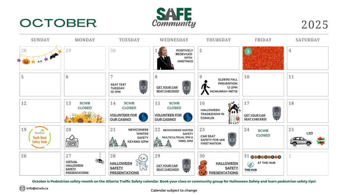 Check out our October calendar!