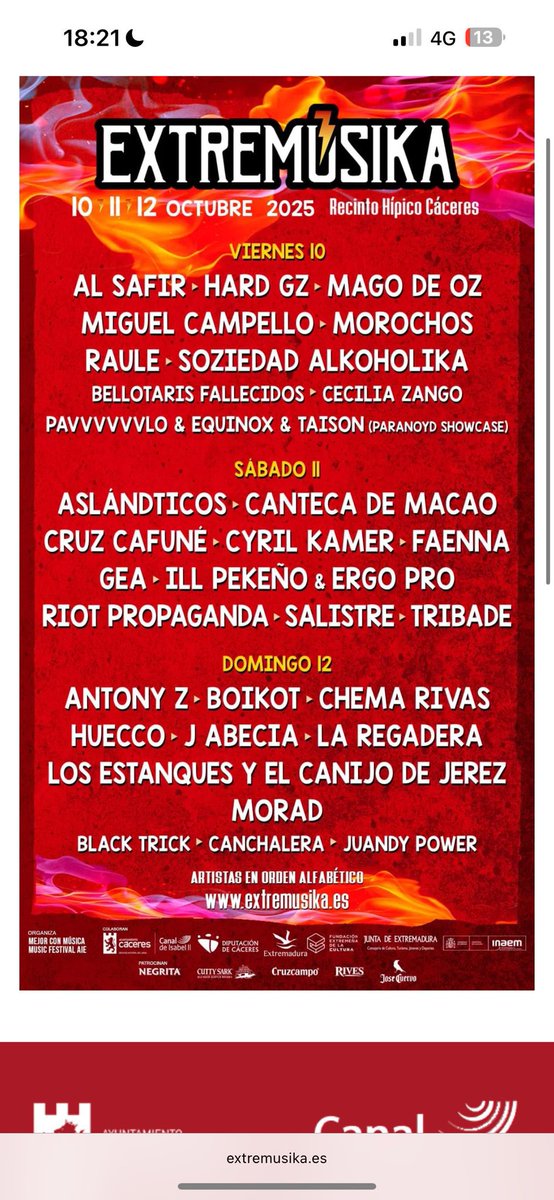 MaraHorcaj31283's tweet image. vendo abono general de extremusica 2025 cáceres

precio negociable 
#cruzcafune #hardgz #alsafir #concierto