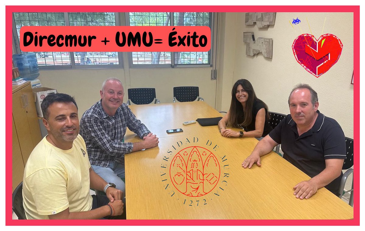 ❤️ Encuentro inspirador con el equipo decanal de la Facultad de Educación de la <a href="/UMU/">Universidad Murcia</a> : María Isabel de Vicente-Yagüe, Catalina Guerrero y Juan Antonio Solís. Pronto anunciaremos nuevas vías de colaboración para transformar la educación con mucho corazón ❤️
#direcmur #innovaedum