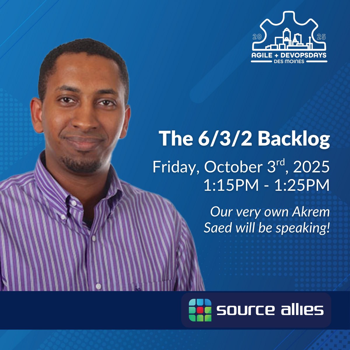 SourceAllies's tweet image. We’re excited for Agile+ #DevOpsDays, where four of our teammates will be sharing insights on product, DevOps, Agile, and more. Their sessions reflect the kind of work we love doing: collaborative, impactful, and always evolving. Come say hi at our booth!
#techtalk #Expert