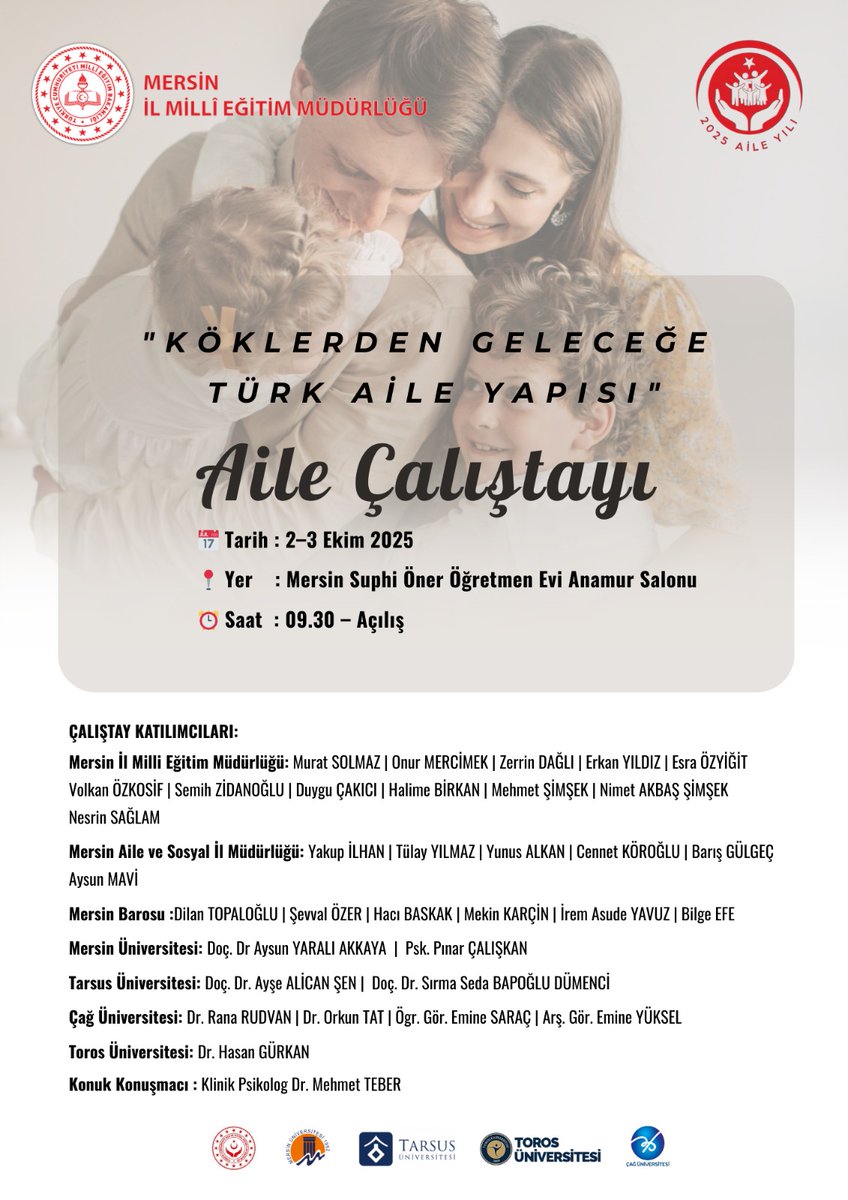 2-3 Ekim'de gerçekleştirilecek olan “Köklerden Geleceğe Türk Aile Yapısı” 👨‍👩‍👧‍👦 çalıştayımızın haberi ulusal basında 📰 👇

mebpersonel.com/meb-personel/m…

<a href="/tcmeb/">Millî Eğitim Bakanlığı</a>
<a href="/valiatillatoros/">Atilla Toros</a>
<a href="/fazilet_durmus/">Fazilet Öğretmen 🇹🇷</a>