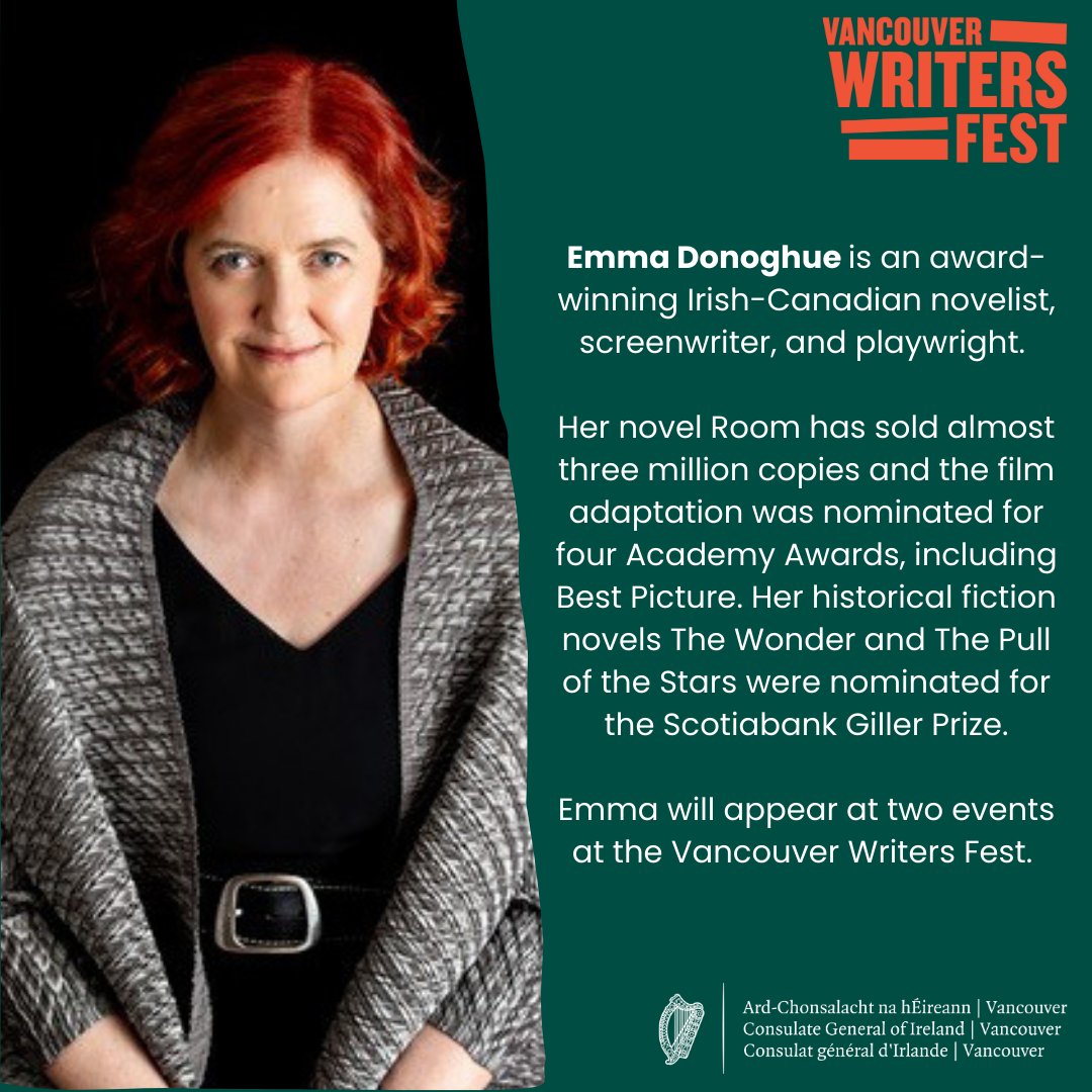 IrlinVancouver's tweet image. We have partnered with the Vancouver Writers Fest for a special event, Gems of the Emerald Isle, which is now SOLD OUT! 

You can still be in with a chance to attend by entering the competition posted on our socials on 16 Sept – competition ends on 2 Oct.

#irishwriters #vwf2025