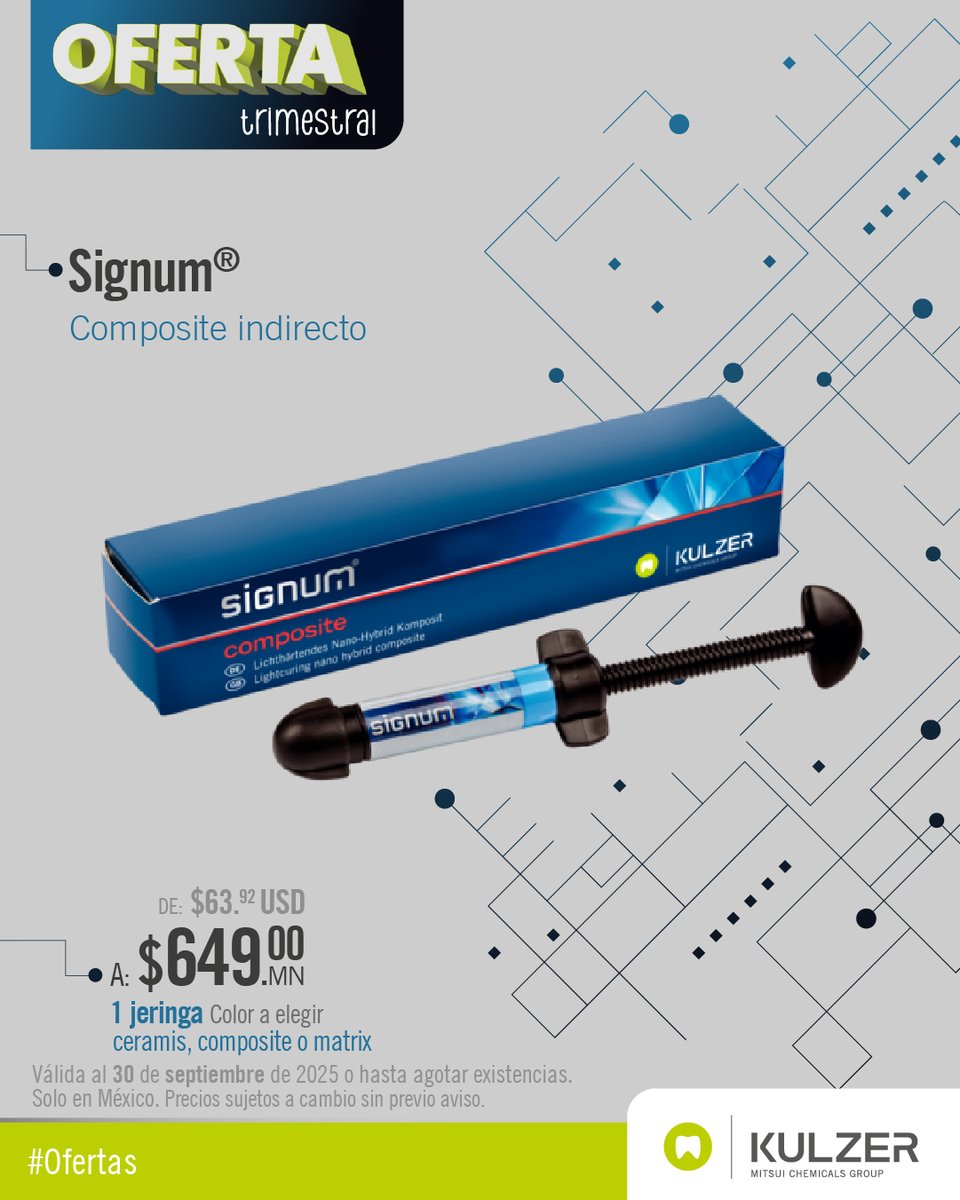 kulzermexico's tweet image. #Oferta 🛒 
 Aprovecha ahora y descarga el folleto de ofertas  👉  kulzer.mx/ofertas 
#SomosKulzer #Kulzer 🦷💚