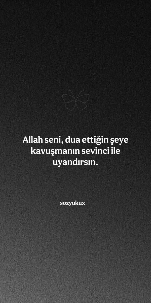 Çok net bir dua