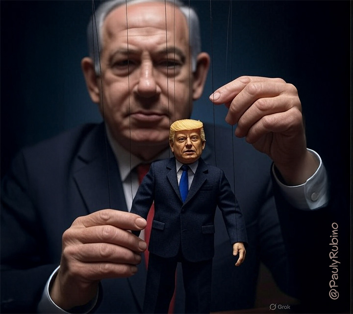 PaulyRubino's tweet photo. @WhiteHouse Okay, let's all make believe trump is pulling the strings. Gotcha 👍 🙄 #JustAnotherPuppet https://t.co/Y5leAv0uVw