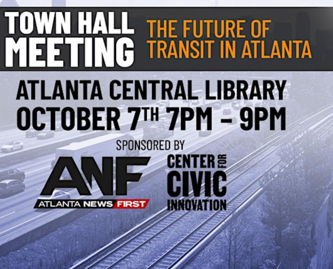 ThreadATL's tweet image. This town hall from @civicatlanta
and @ATLNewsFirst looks cool...you can register here:
eventbrite.com/e/the-future-o…