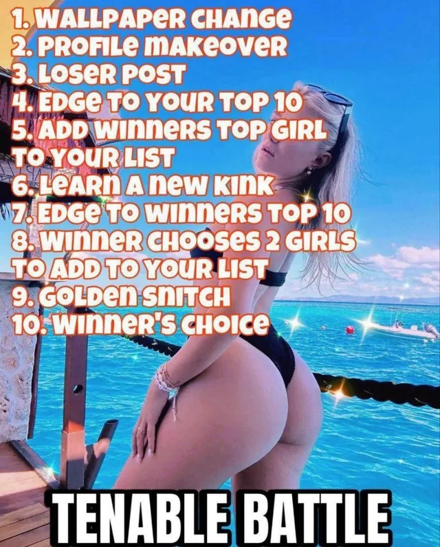 EditsAndTribs2's tweet photo. Let’s goon and play ranked tenable. Looking for a good challenge and looking for new winfarms

DM if you want to play, I'll take on any challengers

I can teach you if you are new

Check my page for tenable boards

#wankbattle #wankchat #cuck #simp #nsft #sissy #goon #sizematters https://t.co/q28hc4zkss