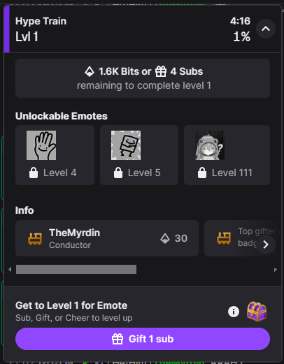So 30 bits can trigger a hype train now?!