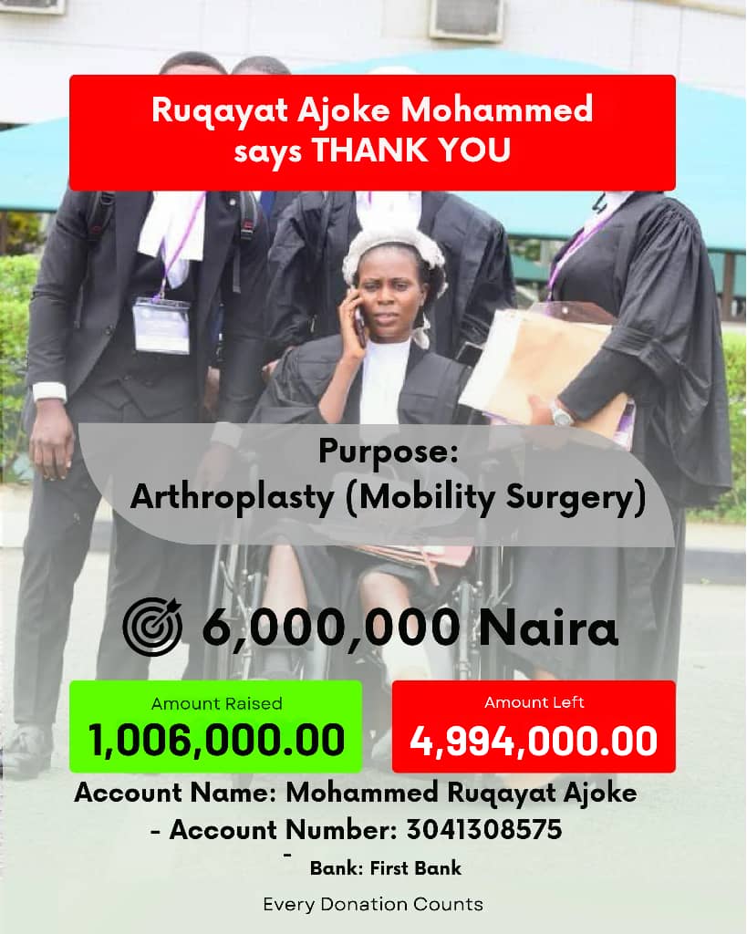 The donation update at 9pm today 

#legal #lawyer #surgery #accident #helpruqayat #helpruqa