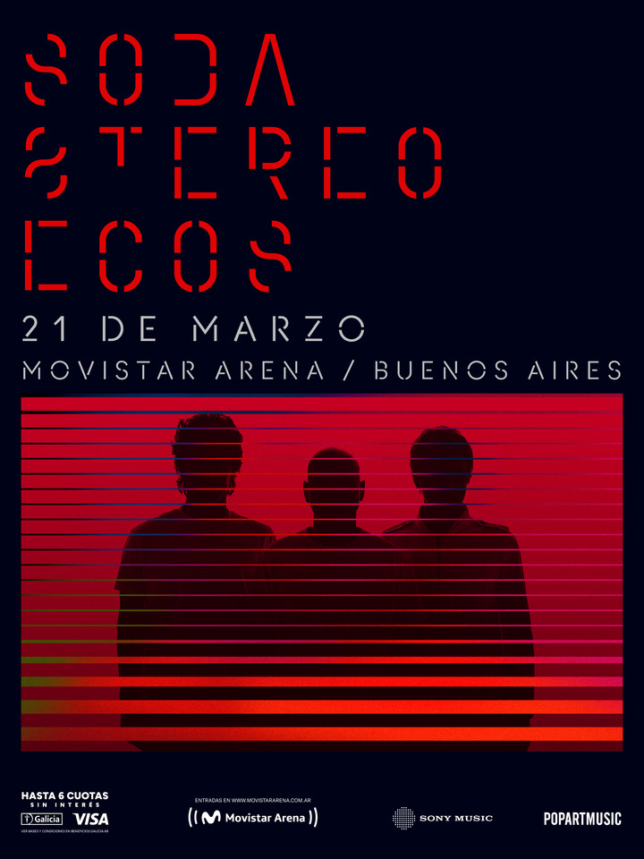 SODA STEREO VUELVE CON CERATI VIRTUAL Y SHOW EN VIVO DE ZETA Y CHARLY

La banda anunció "Ecos", un espectáculo en el Movistar Arena el 21 de marzo. Zeta Bosio y Charly Alberti tocarán en vivo junto a la voz y guitarra originales de Gustavo Cerati. Los organizadores resaltan que
