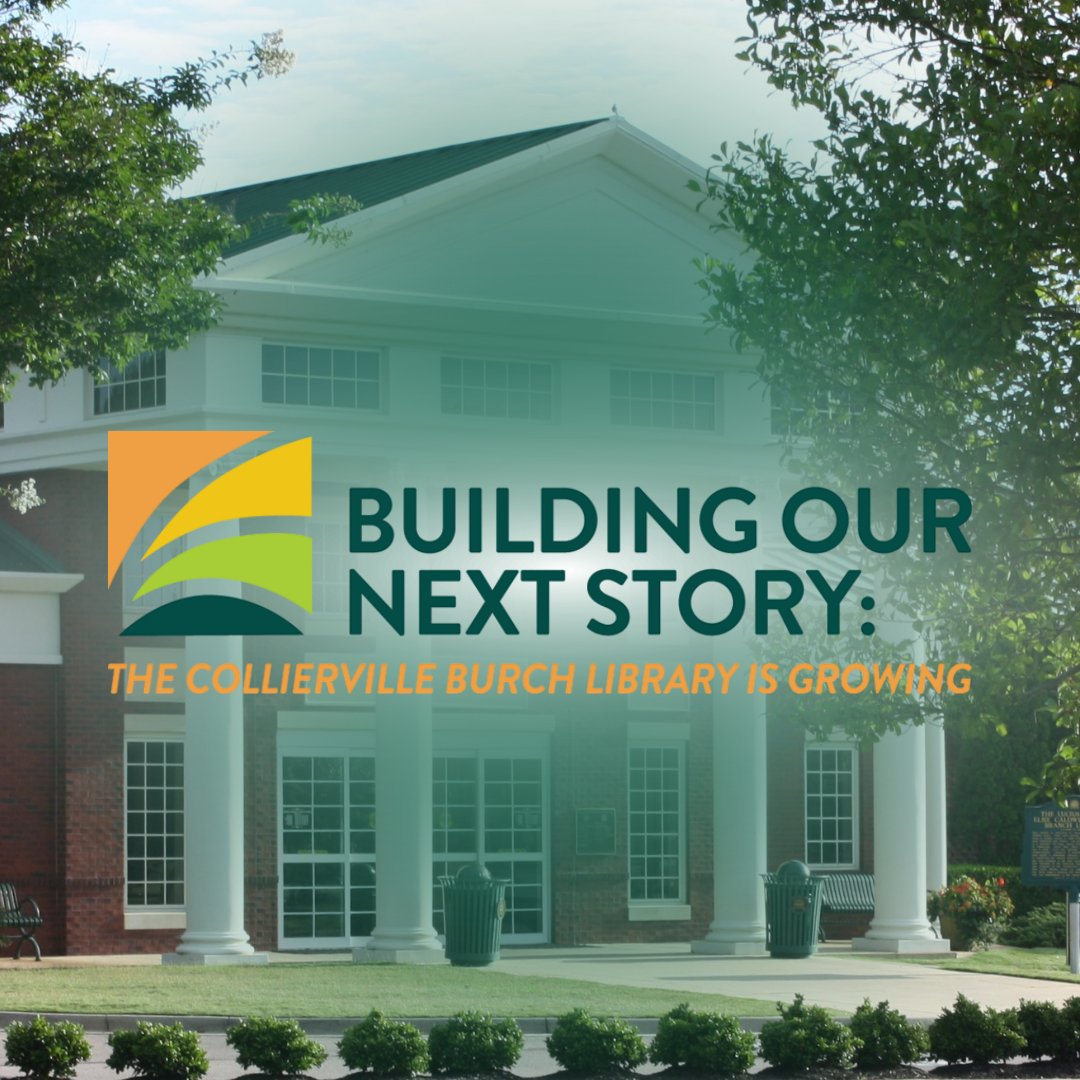 The Friends of the Collierville Library announced a goal of raising one-third of the $12M library expansion! 

This project will bring a renovated children’s area, a new multi-use space, an expanded Teen area with a podcast studio, and more!

Learn more: colliervilletn.gov/Home/Component…