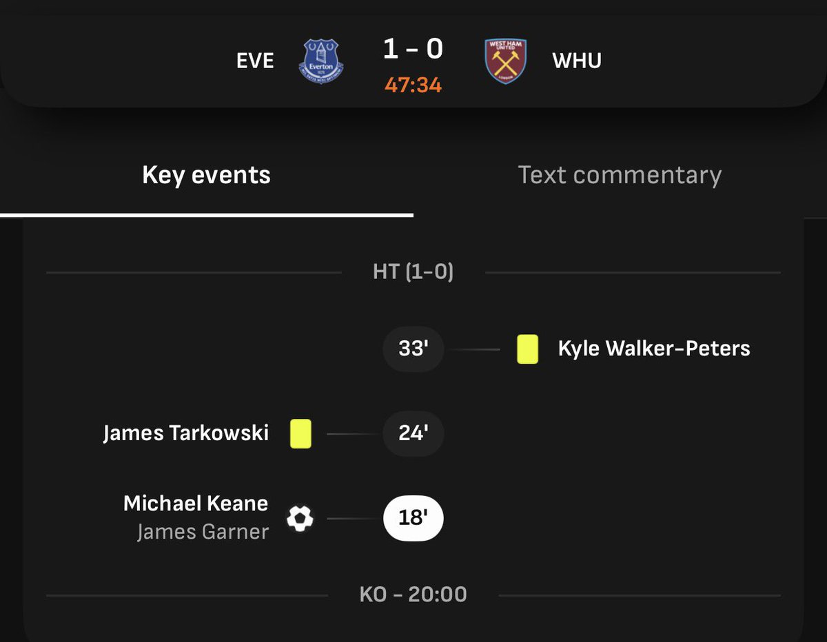 WEFOOTBALL777's tweet photo. 2025-26 PREMIER LEAGUE MATCHWEEK 6
Mon 29 Sep 20:00 UKT - Everton vs West Ham half-time results
#wefootball777 #football #premierleague #matchweek6 #evertonfc #westhamunited https://t.co/K89E1rfZIs