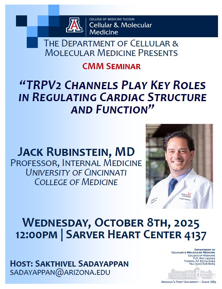 UArizona Dept of Cellular & Molecular Medicine tweet media