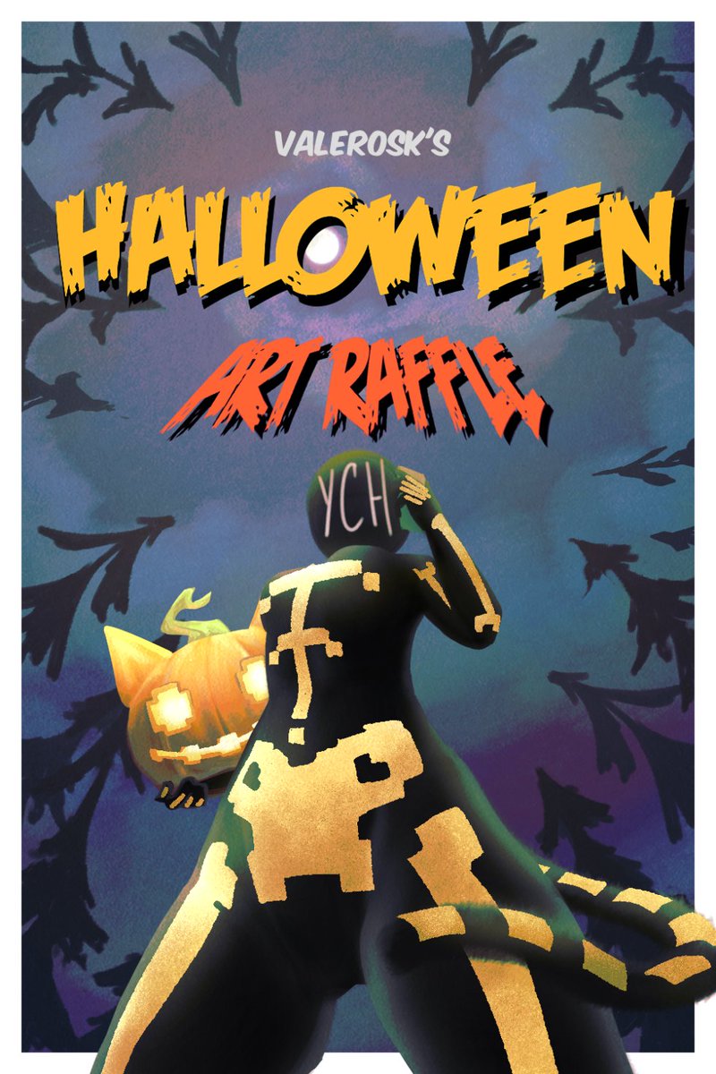 Halloween YCH Raffle🎃

1 FREE art! (Fixed pose)  

How to join : 
— Like 
— Retweet 
— Follow 
— Comment your OC  

Also! You can buy a slot for $35! (4 slots open)
For more info send me a DM, Good luck everyone!❤️‍🔥
Results on October 2nd!

#artraffle #ych
