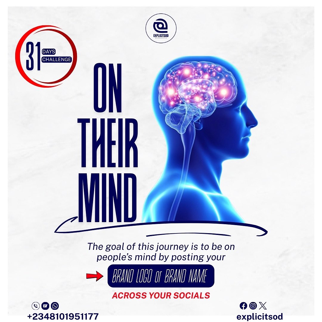 Remember: If they don’t see you, they can’t remember you.
Start showing up for your brand today!

When you consistently post your brand logo or brand name, you build visibility, trust, and top-of-mind awareness. 

Any day you see this, just join!