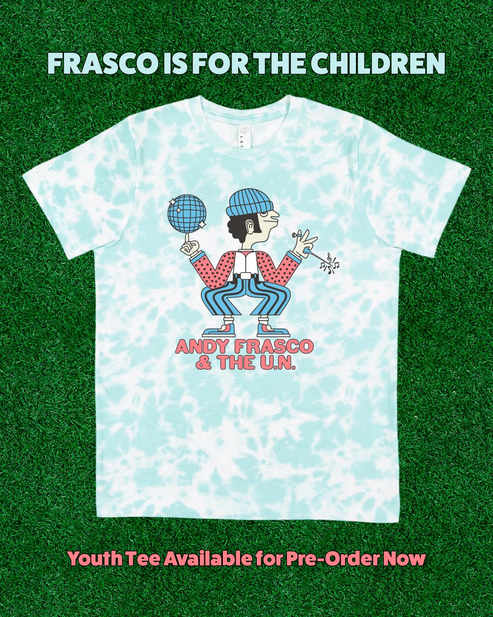 For all the little frasco fans out there.. preorder now: andyfrasco.merchtable.com/apparel/frasco…