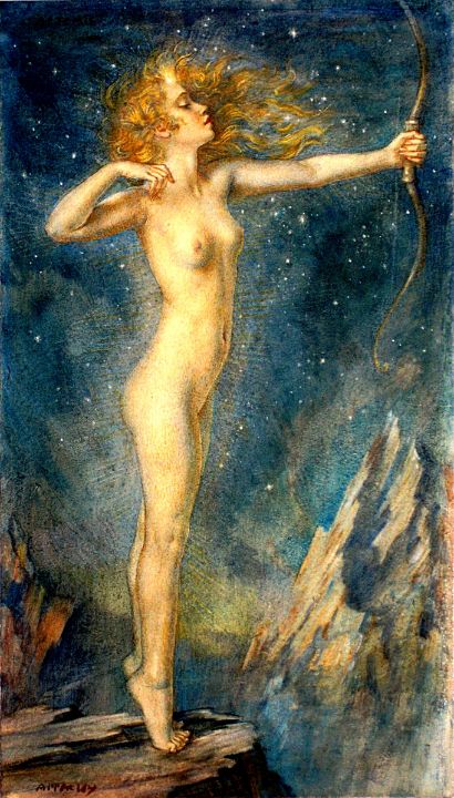 Art of the Day! "Nymph, Artemis, mythology, nude". Buy at: ArtPal.com/apperleyart?i=…