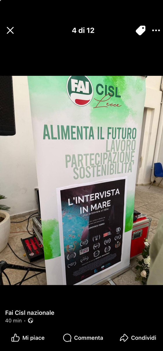 FaiPuglia's tweet photo. 📍Gallipoli #Lecce assieme a @FaiLecce e a tanti #Lavoratori  su criticità e opportunità nel settore #Pesca ⚓️ con nuovi linguaggi comunicativi attraverso la proiezione del docufilm 📽️ “L’ntervista in mare” Presente anche il Segretario Nazionale @fai_cisl Patrizio Giorni https://t.co/MkbTGMgToh