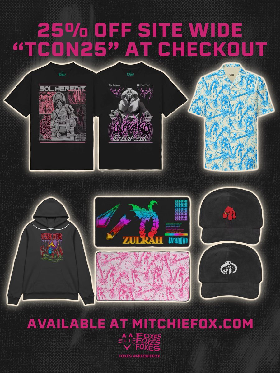 🚨LAST 2 DAYS OF MY BIGGEST SALE🚨

helping me put together funds for twitchcon &amp; grabbing some cool merch for a discount at the same time‼️🫡

Retweets/shares greatly appreciated 💜