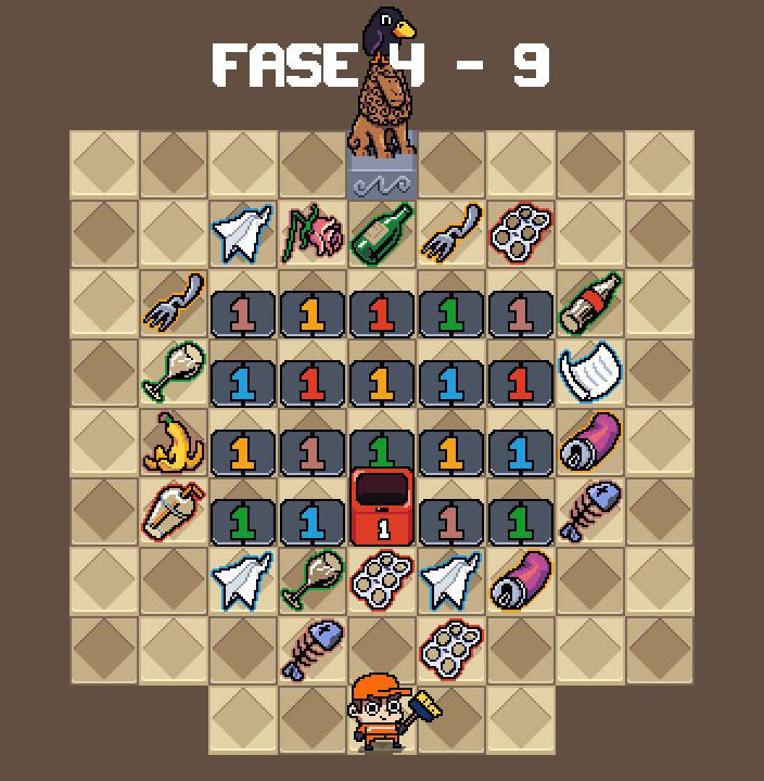 adammgamedev's tweet image. In Recycle Quest there are 5 types of recycle bins. The smart bin, once it reaches its maximum storage capacity, retracts to begin the recycling process, while a new bin is automatically activated🗑️
#recyclequest #gamedev #indiegame #puzzle #cozy #pixelart #brasil #unity