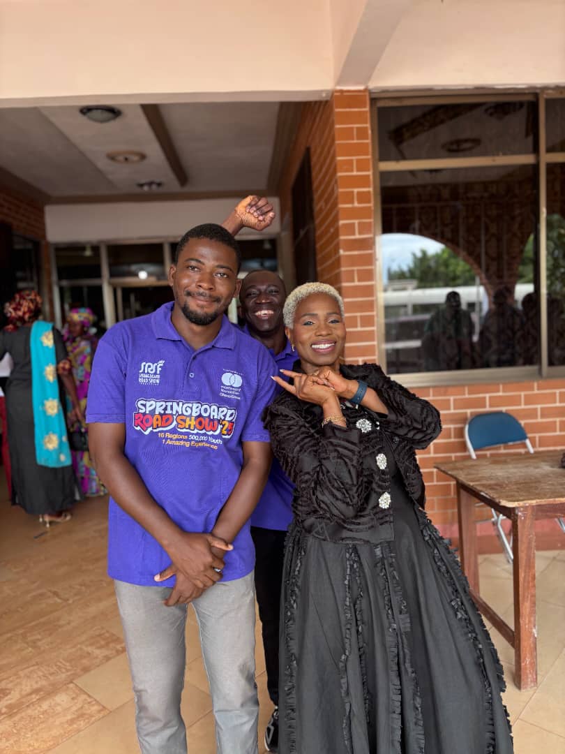OsmanMahmud14's tweet photo. The Lady Comfort, the biggest inspiration and impactful person for the Youth of Ghana for the past 17 years.

Thank you for giving me the opportunity  to contribute to the amazing mission you set out on over 17 years ago.

I am grateful. 
#springboardroadshow2025 #ghanagrows https://t.co/05hyXIAhgB
