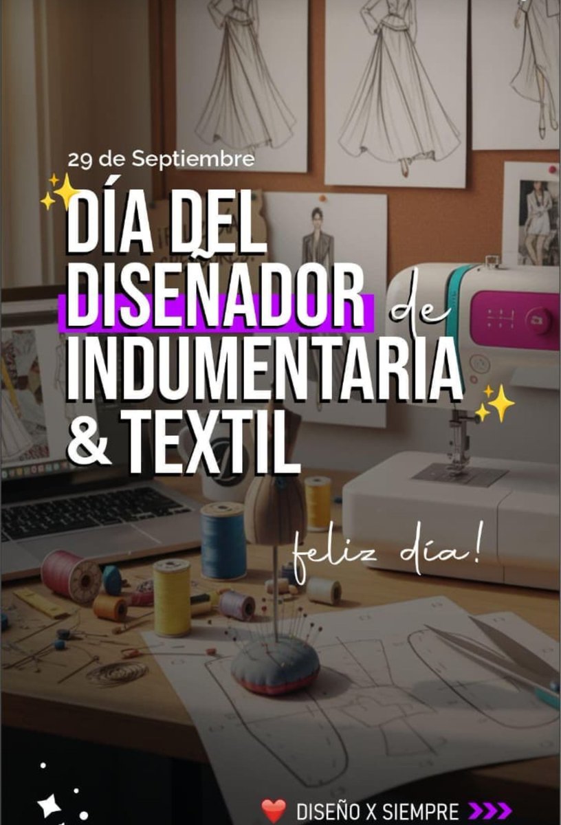 DaleModaa's tweet image. ¡Feliz Día del Diseñador de Indumentaria y Textil en Argentina! 🇦🇷🧵

Hoy, 29 de septiembre, celebramos a quienes, con su creatividad, talento y pasión, dan forma a la identidad de nuestro país. ✨ 

#DíaDelDiseñadorDeIndumentariaYTextil  #Fadu  #diseñodeindumentaria