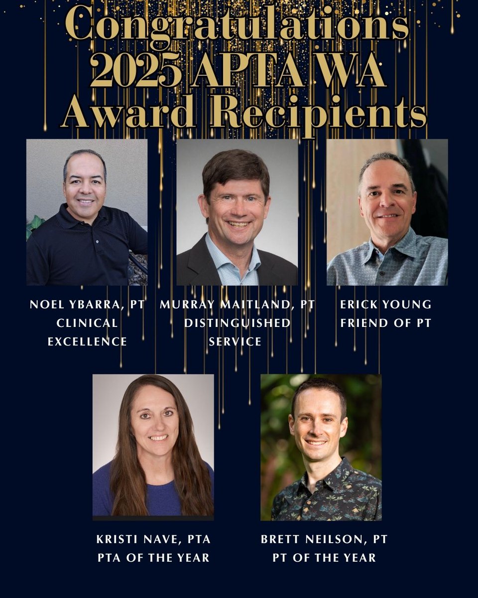 Congratulations to all of our Award winners this year. Make sure to join us Saturday, October 4th during the Chapter Meeting to help us celebrate them!

aptawa.org/2025conference/