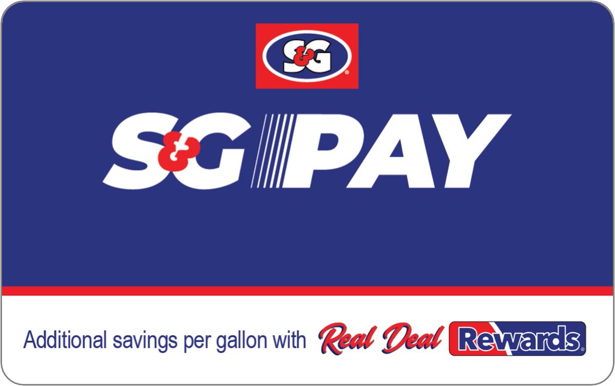S_GStores's tweet photo. SIGN UP TODAY and receive 50¢ OFF PER GALLON when you use S&amp;G PAY with S&amp;G REAL DEAL REWARDS!  You'll see the savings at the pump, then at your bank account.  Just visit our website, and you'll find instructions there on how to get registered. https://t.co/jOIJQKETEA https://t.co/YbpLZe77LL