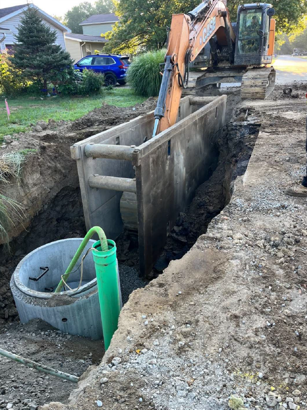 Great to check in with the Village of Chauncey on the construction of their new wastewater system!