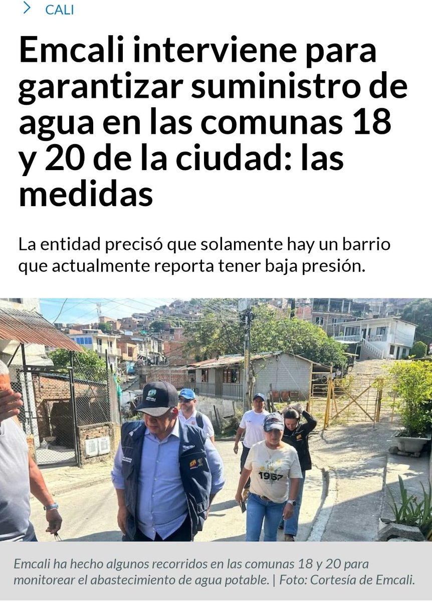 En nuestro Gobierno, ni en los momentos más críticos de pandemía y estallido social, faltó el agua para los más vulnerables de la ciudad, se trata Alcalde <a href="/alejoeder/">Alejandro Eder</a> de la VIDA de la única e irrepetible VIDA . HOY el servicio de agua potable para las comunas 18 , 20 , 1 y