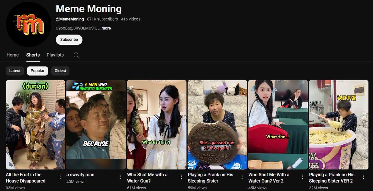 Underrated niche alert.

This creator pulls millions by taking viral skits from Douyin (China’s TikTok) and adding their own commentary.

It’s a perfect example of:

1. Finding global content most people haven’t tapped.

2. Adding a personal spin so it feels fresh to a new
