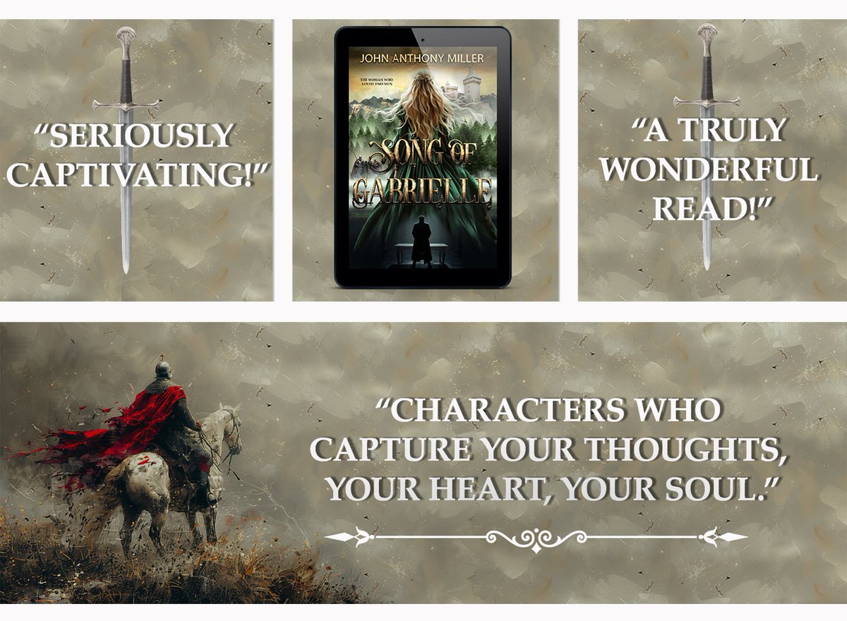 Song of Gabrielle:
Normandy, 1216
Romance thread through a world at war, fantasy fused with fiction.
#medieval #HistoricalFiction #Romance
mybook.to/Qp7AO