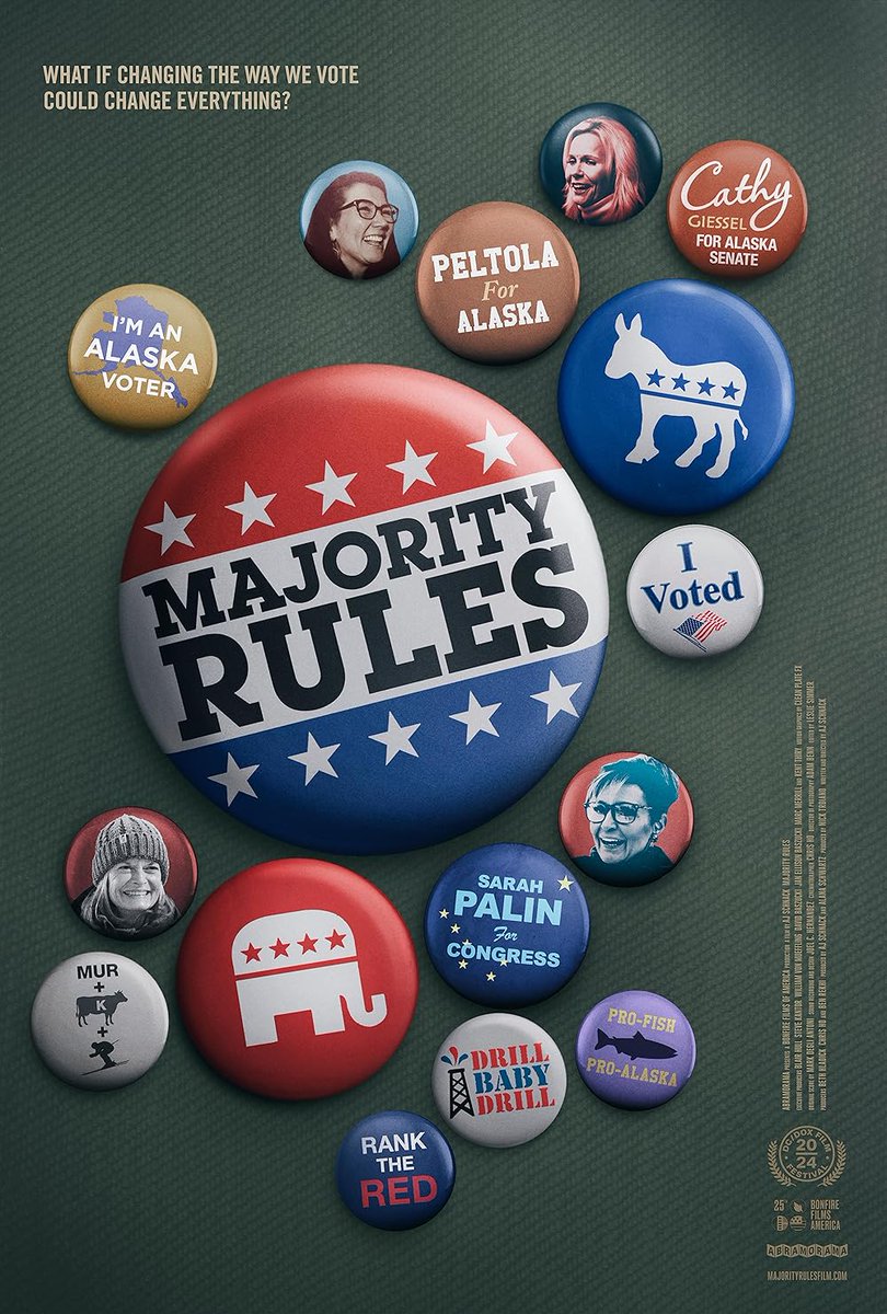 Join us this Thursday at 7pm at @rodeocinema for a screening of "Majority Rules," a film that asks, "could changing the way we vote also change politics for the better?" Panel discussion after the film.  ow.ly/amKs50X3Ymf