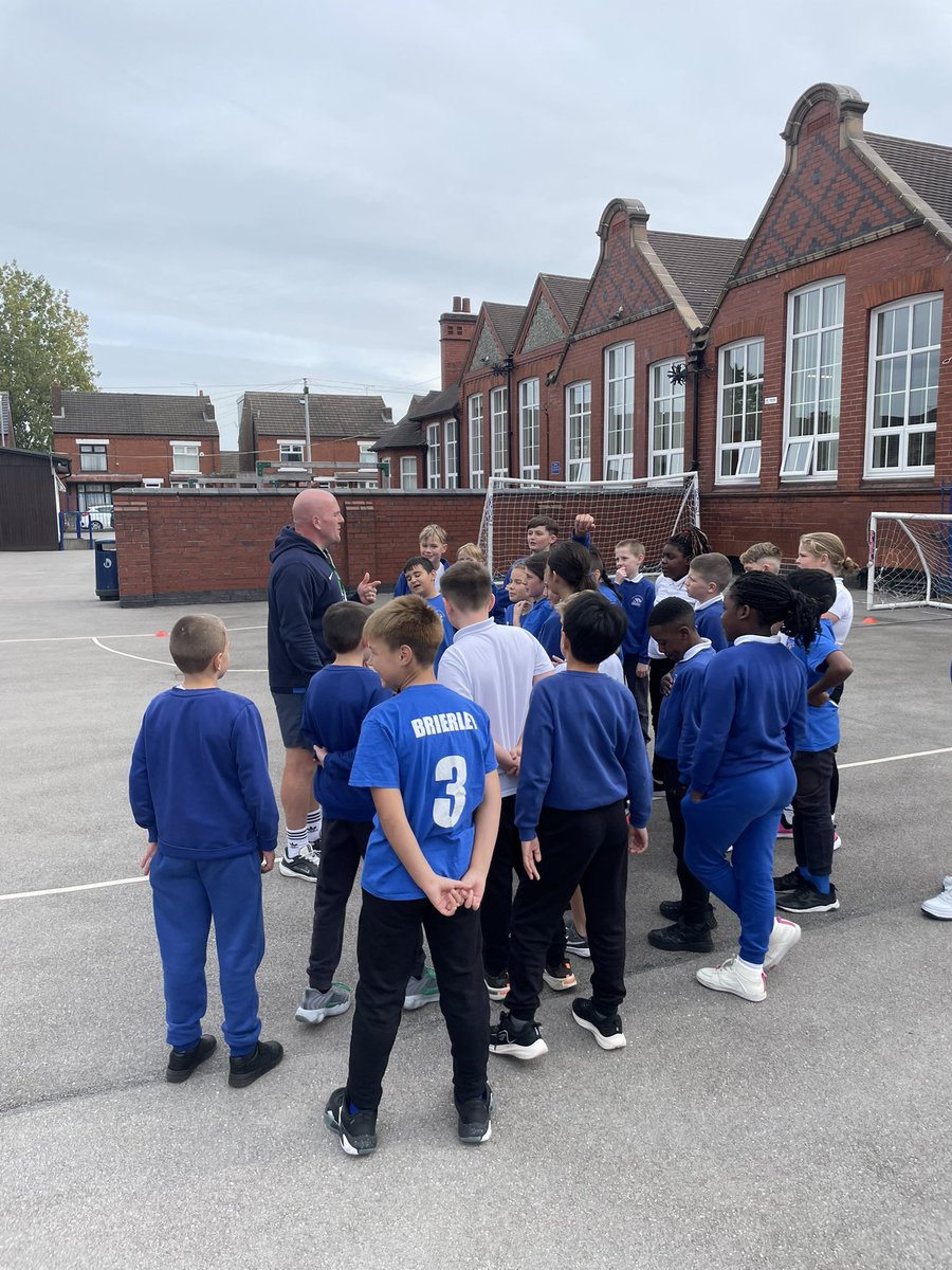A big thank you to Chris from the Crewe &amp; Nantwich School Sports Partnership for coming in and delivering play leader training to our Year 6 pupils. The newly trained leaders will be out at lunchtimes improving our physical activity options for younger pupils 🙌🏻