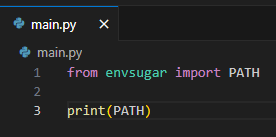 Sychicmind's tweet photo. Using os.environ in Python so clunky so I made a package that lets you use imports instead https://t.co/PtGzNdg3SV