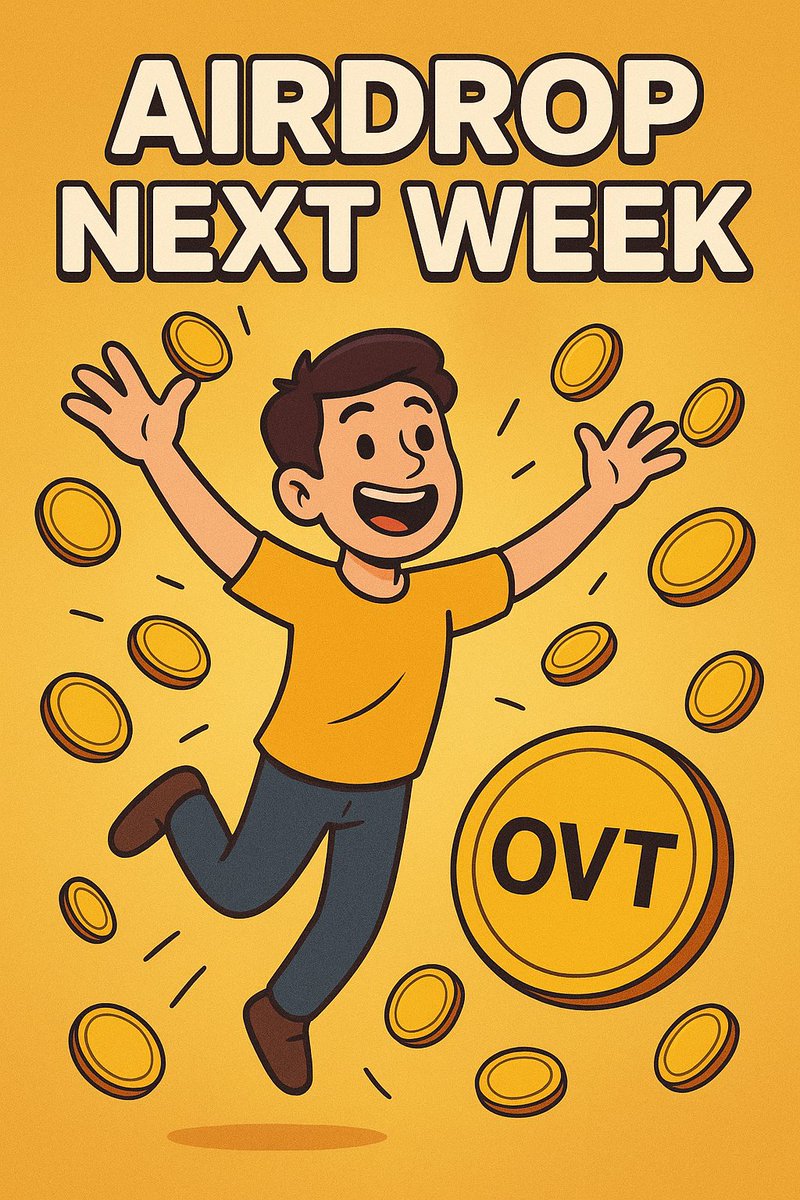 OVTToken's tweet photo. ๐โจ The perfect weekend starts right here!
Get ready for the big launch of $OVT next week ๐๐ฐ
Donโt miss the free Airdrop ๐๐ฅ
Follow us & invite your friends to be part of the journey ๐ซถ๐
#OVT #Airdrop #CryptoLaunch #OVTToken #NextBigThing #memecoins #memecoin https://t.co/vfyEMX7fcK