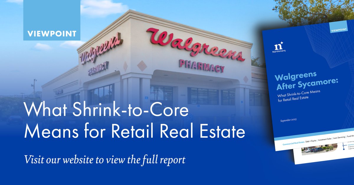 Thousands of Walgreens locations are hitting the market. Bryn Feller breaks down how closures, lease resets and new tenants will reshape retail real estate. #Northmarq #RetailRealEstate #CRE ow.ly/nHXL50X3YPg