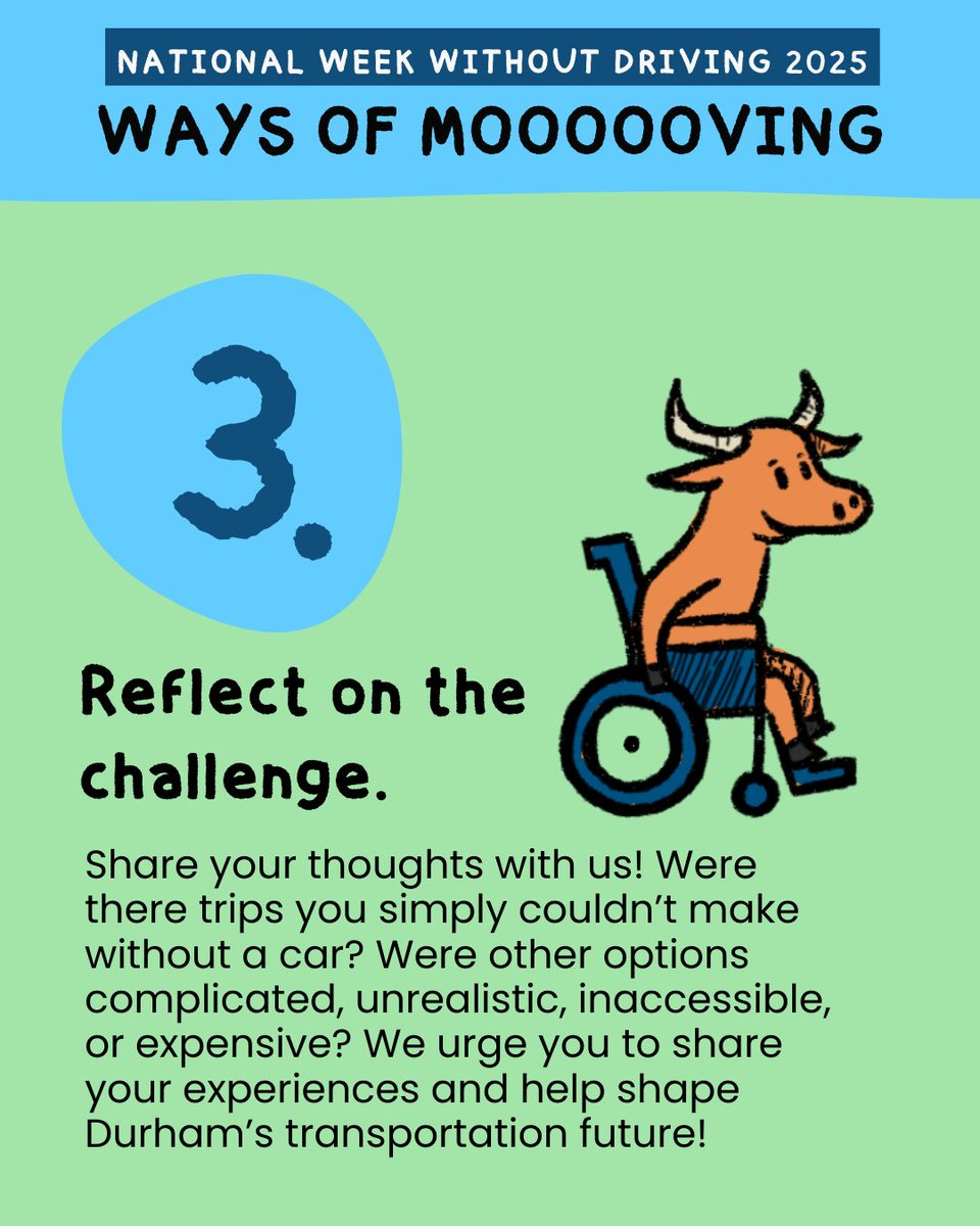 BikeDurham's tweet image. #NationalWeekWithoutDriving is underway and will culminate with Move-A-Bull City - our annual sustainable transit celebration turned massive, car-free open streets event this year. So, what better way to move through National WWD than through the lens of movement?