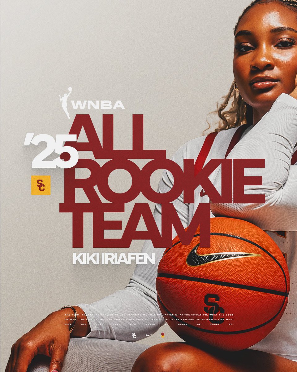 Left her mark in year one ✌️

Kiki Iriafen has officially been named to the WNBA All-Rookie Team!