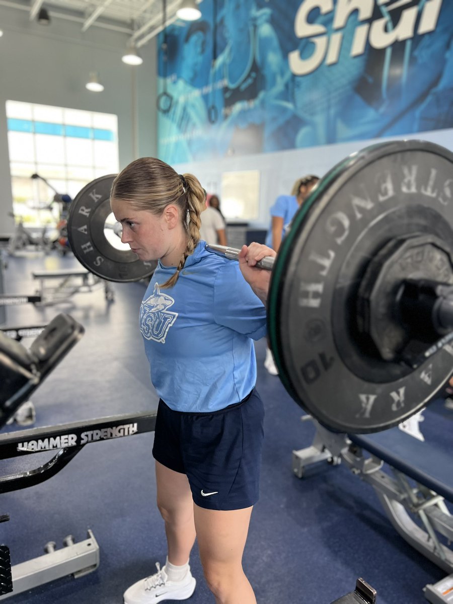 NSU_WBasketball's tweet photo. Iron sharpens iron. One lift at a time. 💪🦈
#SharkCounty // #ThePowerinBroward // #2FTN https://t.co/T9hLeCL6sQ
