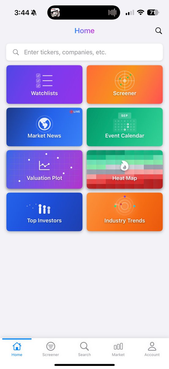CaseyRuss7's tweet photo. After more vibe-coding, Tickr is fully updated. Proper AI integration, new pages &amp; visualization, much more. Free for a while: https://t.co/iltL2415mj https://t.co/0eR4JdbLjW