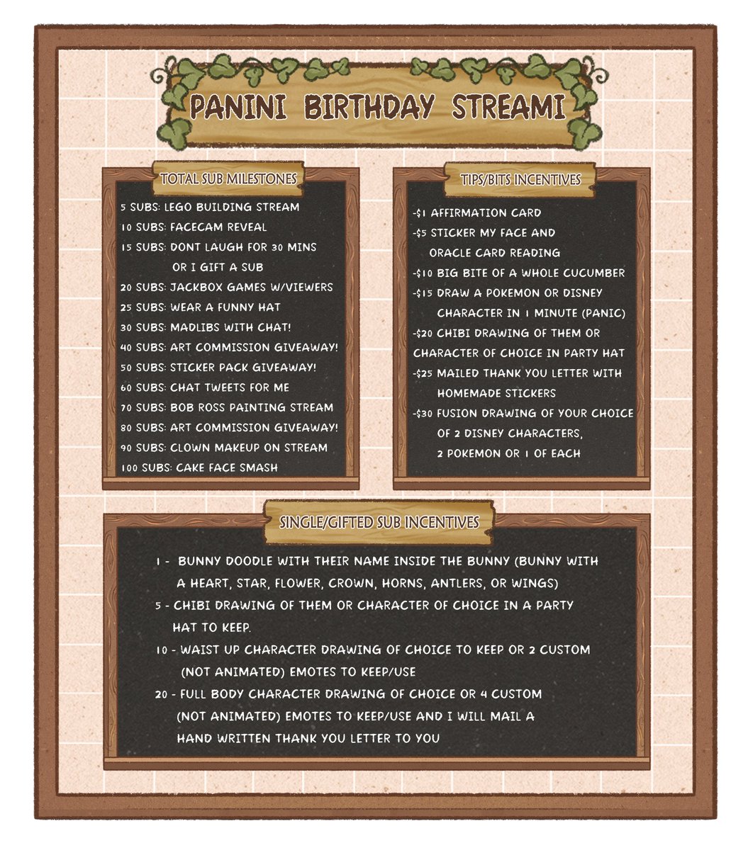 PristiniPanini's tweet photo. BIRTHDAY STREAM IS HAPPENING SOON! There may be some funny stuff happening so come join be for birthday chaos! xD (I'll post when I go live within the next hour so keep an eye out!) https://t.co/6x2zFIpjmM