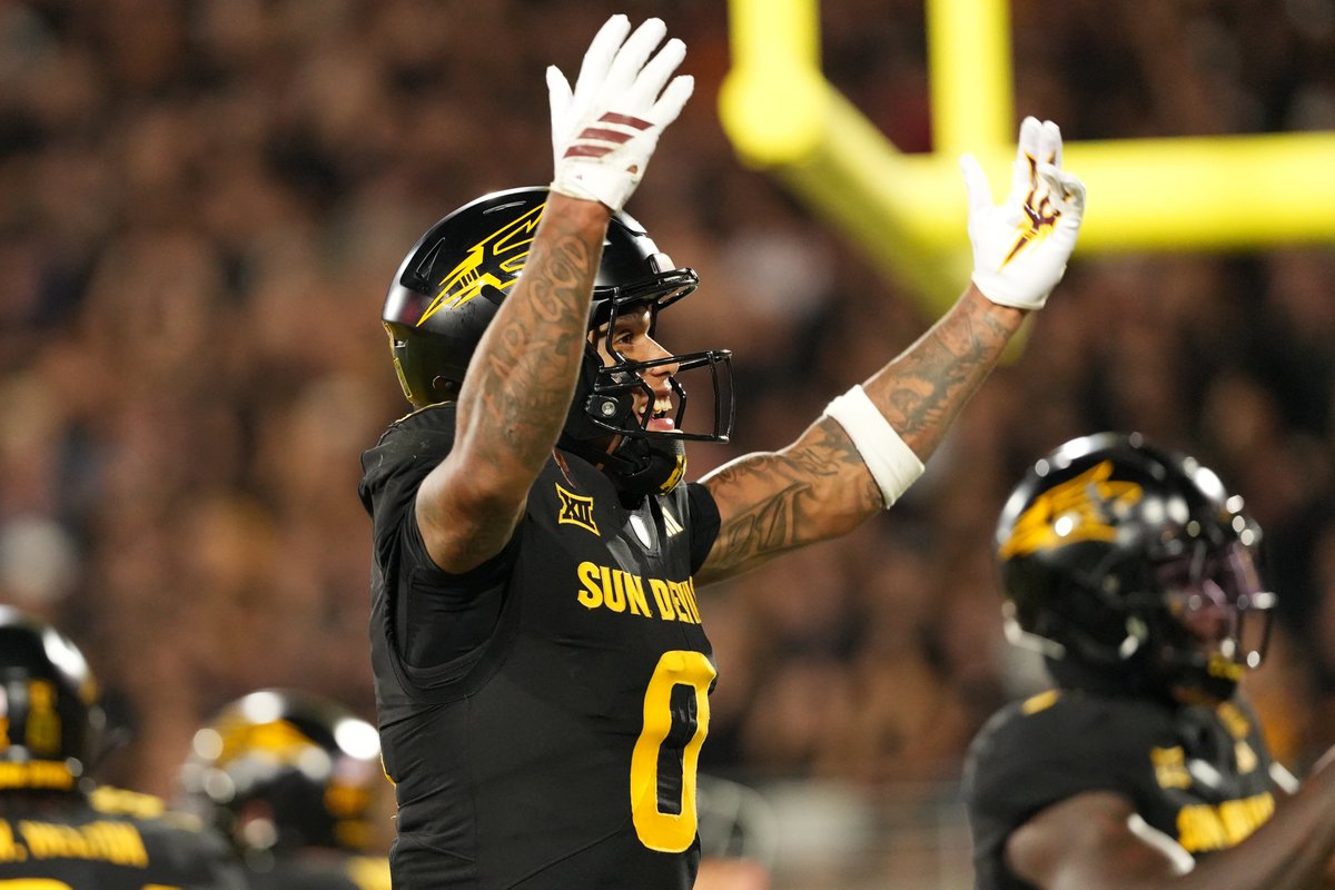 Our highest-graded Big 12 WRs in 2025:

1) Jordyn Tyson, Arizona State: 81.7
2) Emmanuel Henderson Jr., Kansas: 81.5
3) Eric McAlister, TCU: 79.6
4) Cyrus Allen, Cincinnati: 79.4
5) Javin Whatley, Arizona: 78.7