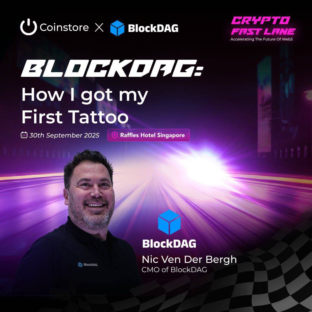 pr0mise124's tweet image. 🔥 Crypto Fast Lane is LIVE in Singapore 🇸🇬 on Sept 30!

📍 Raffles Hotel | ⏰ 10:30AM–5:30PM

🚀 Featuring BlockDAG, Avalanche, NOWChain &amp;amp; top Web3 leaders 🌍✨

👉 Don’t miss out: luma.com/9sco590p

#Coinstore #CryptoFastLane #Web3GP #SingaporeGP