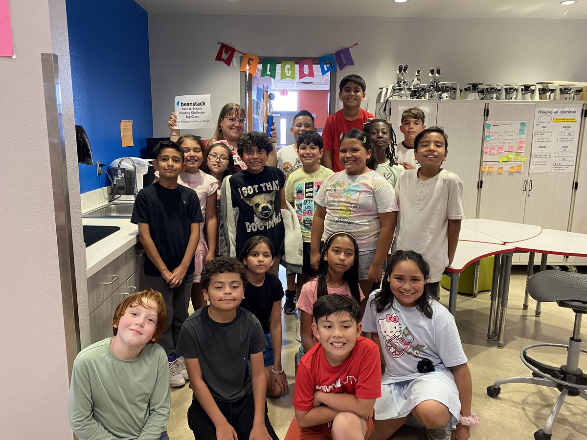 Salado Elementary Library (@saladoreads) on Twitter photo Congratulations to Mrs Beasley 4th grade class, they are the Top Reading Class for our Back to School Reading Challenge! <a href="/ECISDreads/">ECISDreads</a> Congratulations to Mrs Beasley 4th grade class, they are the Top Reading Class for our Back to School Reading Challenge! <a href="/ECISDreads/">ECISDreads</a>