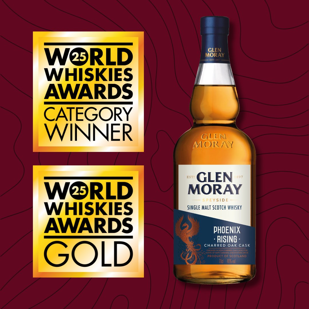 Phoenix Rising by Glen Moray delivers rich notes of caramel, chocolate, ginger, and pepper, finished in new charred oak casks for a smooth, spicy kick. Find it now at Wine and Beyond 🥃🥇