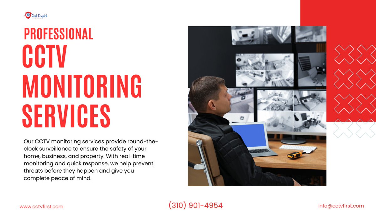 cctv1st's tweet image. 👁️ First Digital Surveillance delivers reliable CCTV monitoring services in Los Angeles for homes &amp;amp; businesses.

📞 (310) 901-4954
📧 info@cctvfirst.com

🌐 cctvinstallation-losangeles.com/remote-cctv-mo…

#CCTVMonitoring #SecurityCameraInstallation #LosAngelesSecurity