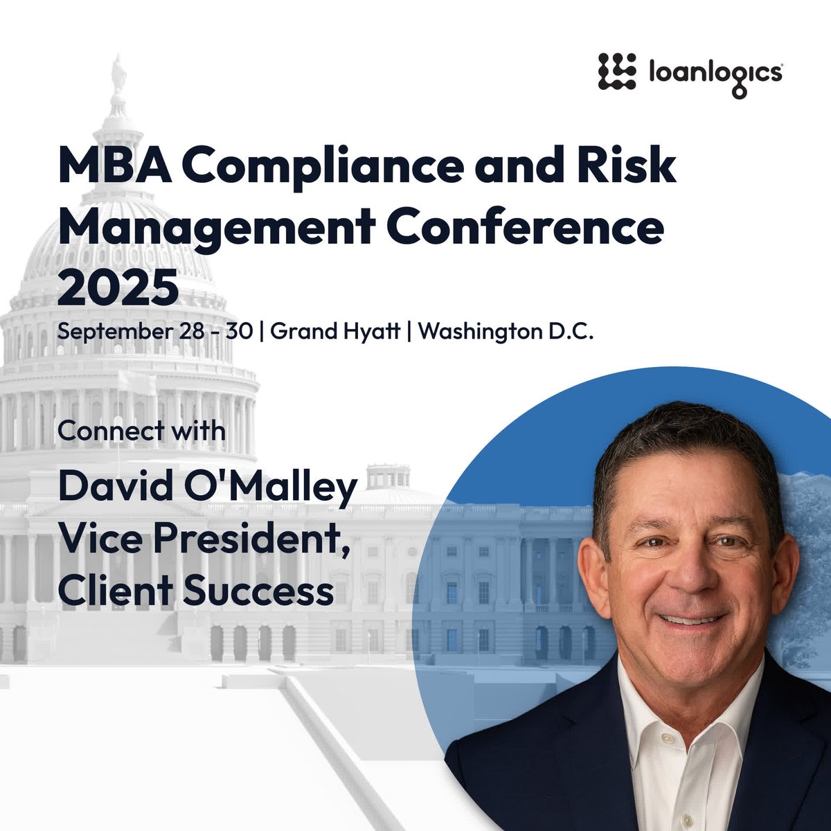 The MBA Compliance and Risk Management Conference 2025 has kicked off in Washington, D.C.

Connect with David O'Malley, VP of Client Success at LoanLogics, while you're here to talk about loan quality, compliance, and risk management innovation.

📍 September 28–30 | Grand H...