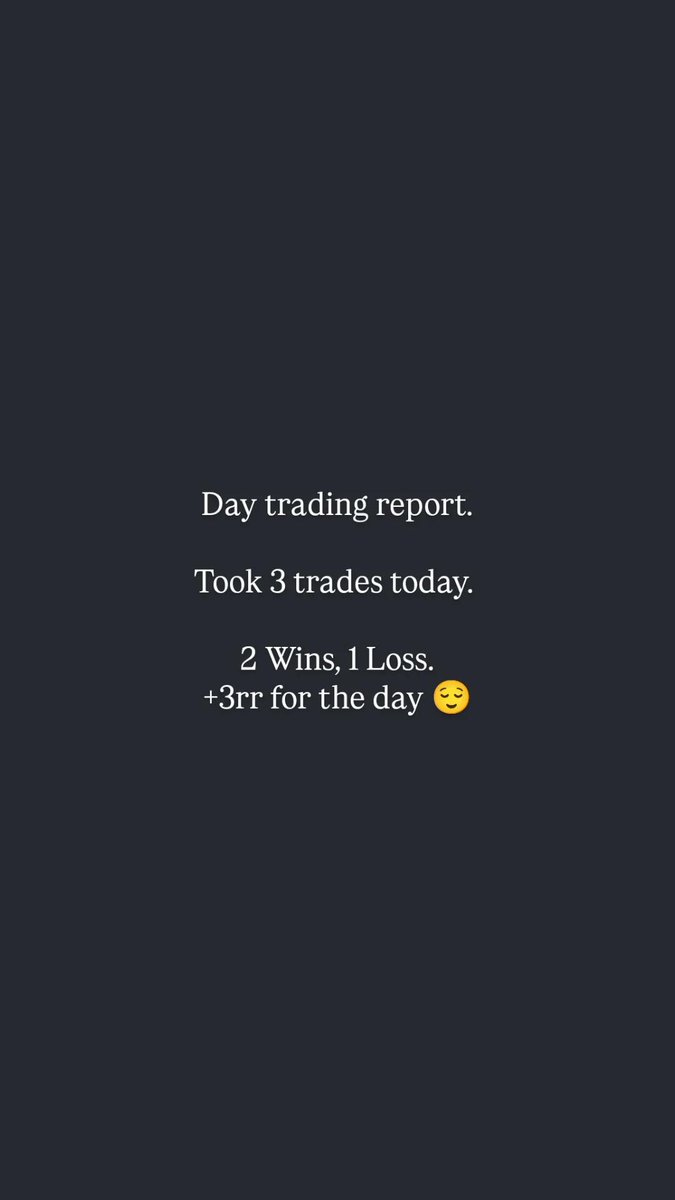 Traderwali_'s tweet photo. It's Monday. The week just started
2 Wins, 1 Loss. +3rr ✅✅

Hopefully, I stack more wins through the week https://t.co/KUaSF7r3wc