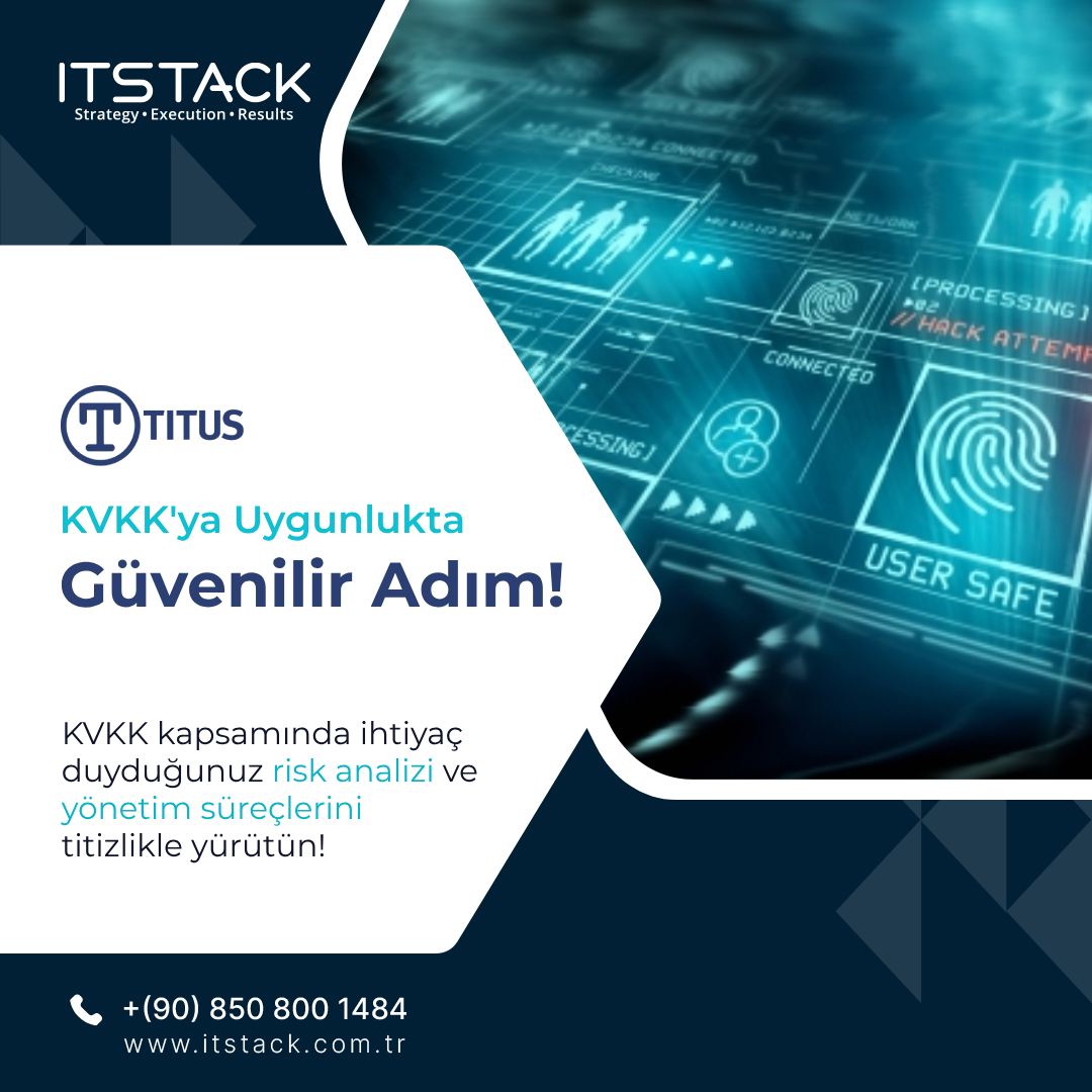 itstacktr's tweet image. 📢 TITUS ile KVKK' ya Uygunlukta Güvenilir Adım! 📢
TITUS, KVKK'ya uyum süreçlerini kolaylaştırmak ve en yüksek seviyede güvenlik sunmak adına çözümler sunuyor. Veri yönetimini ulusal ve uluslararası standartlara uygun olarak gerçekleştirebilirsiniz.
#TITUS #KVKK #VeriGüvenliği